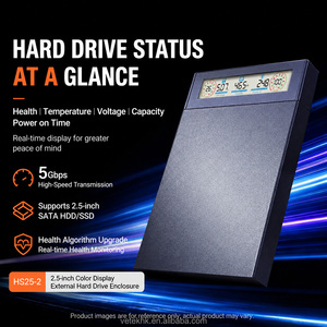 กล่องใส่ฮาร์ดดิสก์ SATA HDD SSD ขนาด 2.5 นิ้ว แบบ USB 3.2 Gen 2 ความเร็ว 5Gbps พร้อมหน้าจอ LCD อัจฉริยะ - Product Image 5