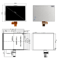 BOE Original Industriequalität 8 Zoll LCD-Anzeigebildschirm GT080X0M-N12-1QP0 1024x768 XGA TFT LCD-Modul LVDS 40-Pin LCD-Panel