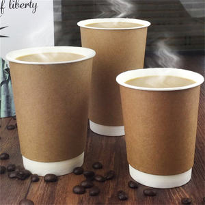 Vasos de Papel Desechables de Doble Pared, Biodegradables y Reciclables, para Café, con Logotipo Personalizado, Impresión Offset, <span class=keywords><strong>Marca</strong></span> Comercial - Product Image 5