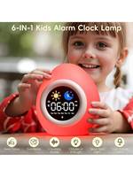 7-Farben Wechselndes Nachtlicht Kinder-Tischuhr Kinderwecker Kleine LED Digitaluhr