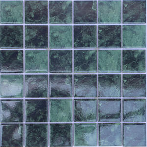 Mosaico Cuadrado de Cerámica Verde para <span class=keywords><strong>Piscina</strong></span>, Baño, Cocina, Decoración de Paredes y Pisos, Diseño <span class=keywords><strong>Interior</strong></span> Moderno - Product Image 3