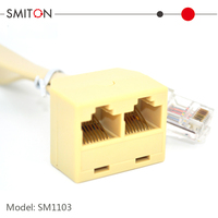 RJ45 Stecker auf Dual RJ45 Buchse Netzwerk-Verlängerungskabel