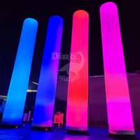 Colonne lumineuse gonflable LED décorative personnalisée avec bâche en PVC, garantie 1 an