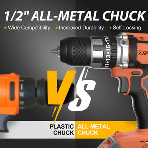 KAFUWELL PA4539H mesin bor nirkabel, bor kekuatan Lithium 20v, kemudi bertenaga baterai besar, mesin bor nirkabel - Product Image 3