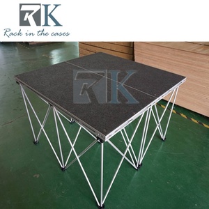 Plateforme de scène événementielle avec podium, scène portable en aluminium, système de scène modulaire pour concert - Product Image 3