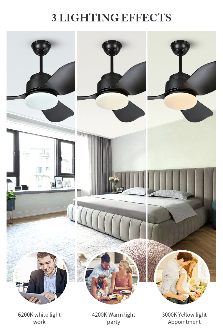 Breezelux Small size lovely style good quality popular color  bedroom decorative pendant fan light