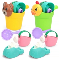 Ensemble d'outils de plage en plastique souple HC pour tout-petits de 2 à 4 ans, pour table à eau extérieure, baignoire bébé, piscine, divertissement tactile