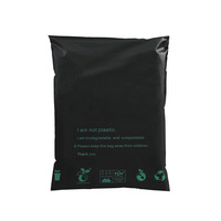 Sac de Courrier Biodégradable Noir Écologique Compostable Personnalisé pour Petites Entreprises, Emballage de Vêtements Entièrement Personnalisé, Nouveau