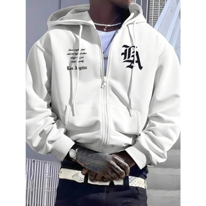 Sweat-shirts à capuche de qualité supérieure 100% coton avec impression puff 450 g/m², logo Spiderring, style Y2K, pull-over décontracté pour hommes - Product Image 2