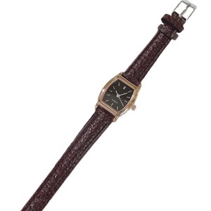 Reloj de cuarzo con esfera cuadrada para mujer, correa de cuero, reloj de pulsera retro de moda, reloj analógico minimalista para uso diario - Product Image 1
