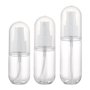 30ml <span class=keywords><strong>50ml</strong></span> 80ml <span class=keywords><strong>100ml</strong></span> Pill Shape chai nhựa với bơm phun cho kem dưỡng da nước hoặc bất kỳ chất lỏng - Product Image 1