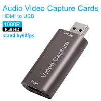 Carte de capture vidéo USB 3.0 4K, format MP4, enregistreurs vidéo en direct compatibles avec les jeux PS4, les DVD, les caméscopes et les appareils photo