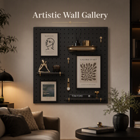 Support d'affichage modulaire en métal DIY, idéal pour le rangement et l'organisation dans les ateliers d'artisanat et les studios d'art, avec kit d'accessoires