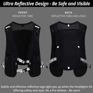 Custom Lightweight and Breathable Reflective Waterproof <b>Outdoor</b> <b>Sports</b> Hiking Cycling Train Running Vest with Hydration Bladder - Product Image 5