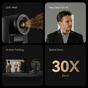 Nueva Cámara PTZ HOLLYLAND Astra P1 4K UHD con <span class=keywords><strong>Zoom</strong></span> 30X, Seguimiento Automático por IA, Control <span class=keywords><strong>Web</strong></span> y Transmisión en Vivo para Grabación de Eventos - Product Image 5