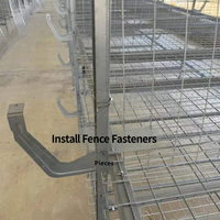 Ensemble complet d'accessoires pour cage à poulets automatique, cage empilable de type H en treillis métallique haute résistance pour l'élevage de volailles, fournisseur d'équipement