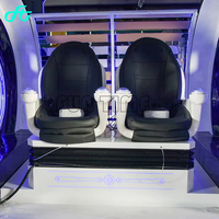 360 simulateur d'intérieur de cinéma des sièges 9D VR d'amusement deux de machine de jeu de la rotation VR de degré à vendre