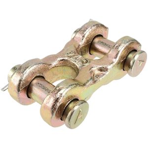 Double Clevis Multi-Size Stainless Steel Steel Zinc Plated Lifting Chain Coupler Connector for Automobile Repair - Product Image 3