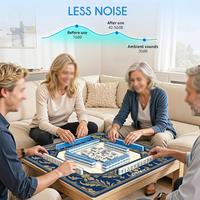 Tapis de Mahjong de Luxe en Néoprène Caoutchouc 33 Pouces Inodore Antidérapant Design Personnalisé Tapis de Table Vente Directe Usine DDP USA Cadeau de Noël