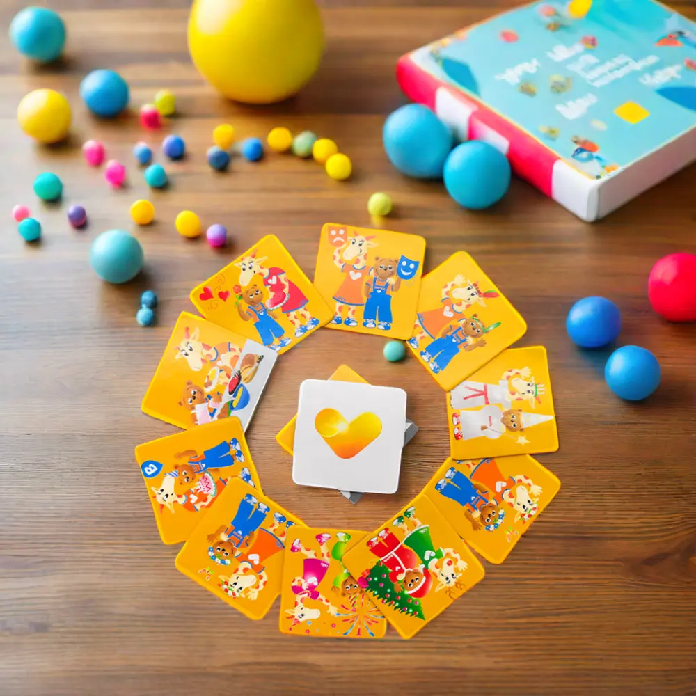 子供のためのカスタム印刷紙フラッシュカード/コグニティブカードメモリゲーム教育フラッシュカード