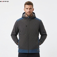 Veste de Travail Kippo Luxe Designer pour Homme, Grande Taille, en Velours Côtelé Tissé à Carreaux, Respirante, Style Safari, Veste d'Hiver à Capuche pour Homme