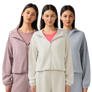 DAW166 Cardigan <span class=keywords><strong>con</strong></span> cerniera <span class=keywords><strong>con</strong></span> <span class=keywords><strong>cappuccio</strong></span> per donna nuova <span class=keywords><strong>felpa</strong></span> Casual autunno e inverno ampia <span class=keywords><strong>con</strong></span> tasca per la corsa - Product Image 6