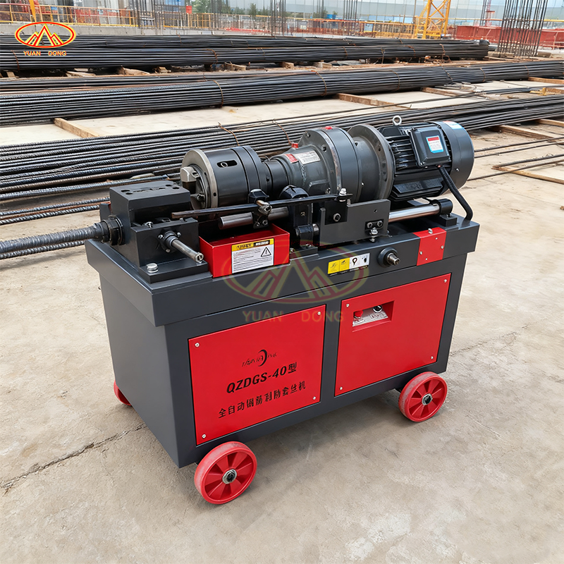 machine for producing rails with rods