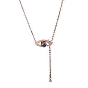 Collar de Cadena de Clavícula de Acero de Titanio Personalizable con Borlas, Colgante Romántico de Moda para Enamorados '<span class=keywords><strong>Mis</strong></span> <span class=keywords><strong>Ojos</strong></span> Solo Vienen a Buscar a Ti' - Product Image 1