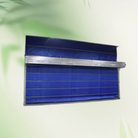 Volet roulant électrique à double rail personnalisable, double rideau, en tissu inorganique de qualité supérieure, ignifuge 3 heures, ouverture latérale, garantie 3 ans