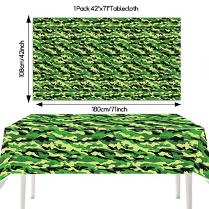 Artículos de Fiesta de Camuflaje, Vajilla Militar, Platos para Cena, Platos para Postre, Vasos, Servilletas para Niños, Artículos de Fiesta de Caza y Militar - Product Image 4