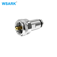 Connecteur mâle UHF PL259 à pince droite pour câble coaxial RF LMR240 H155 – Fourniture directe usine