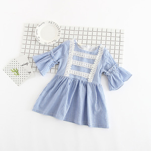 New Model Child Shopping <b>Clothes</b> Children Girl Stripe Dress - Product Image 2