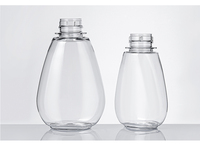 Bouteille de miel en plastique sans BPA pour animaux de compagnie 200g/250g/350g/380g emballage vide de capacité de 500ml pour sauce et liquide utilisation 100ml