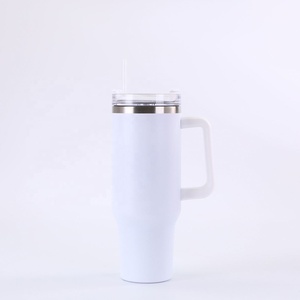 Wholesale Bulk 40oz Tumbler Stocked <b>Double</b> <b>Wall</b> Stainless Steel Tumblers with Handle for Car - Product Image 6