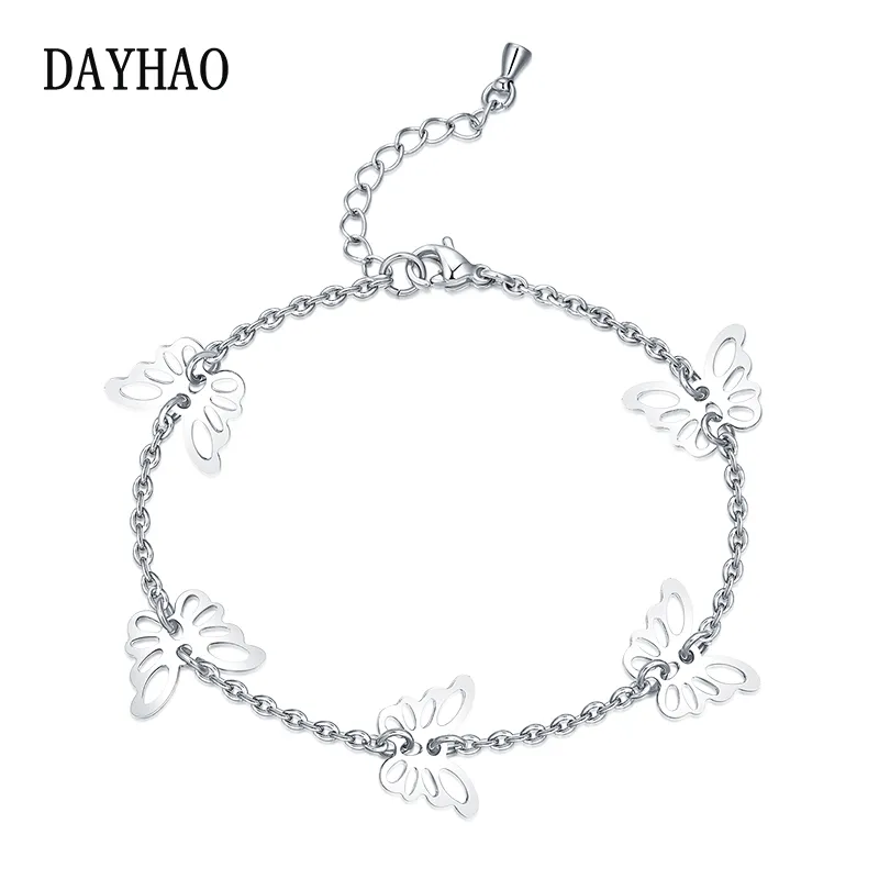 Wholesale Low Price High Quality Butterfly Pendant Silver Simply Style Of The Bracelet