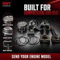 Piston et segments de piston moteur 13101-21040 2NZ-FE 1.3L 75mm STD 0.50 Surdimensionné pour Toyota Yaris Vios Verso Echo Corolla