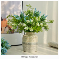 Bouquet réaliste fait main de jacinthes artificielles Muscari, mini-jacinthes artificielles, verdure moderne longue durée pour la maison et les tables de mariage