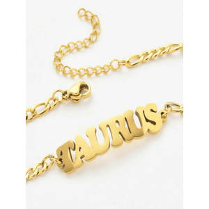 Bracelet et Jonc de Luxe Personnalisé en Acier Inoxydable 316L Plaqué Or PVD 14k 18k pour Femme, Bracelet Zodiaque Tendance pour Femme - Product Image 3