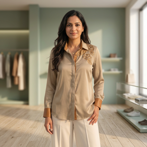 Camisa Casual de Corte Holgado para Mujer con Tela Suave para Oficina, Viajes y Uso Diario, Compre Directamente del Proveedor, Disponible en Cantidad al por Mayor - Product Image 3