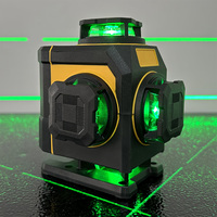 Niveau laser multifonctionnel 4D 16 lignes 360 Machine à nivellement automatique Outil de nivellement par batterie au lithium rechargeable par USB
