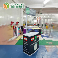 Comptoir promotionnel pliable portable, kiosque, stand d'exposition, table pliante en PP pour promotion et échantillonnage