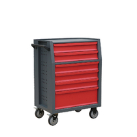 Chariot à outils en métal robuste, armoire à tiroirs multiples et armoires à outils avec tiroirs pour atelier et garage, avec porte latérale