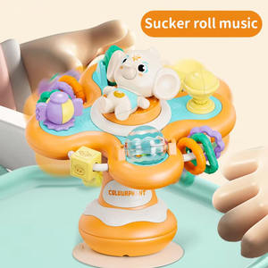 2025 bébé nouveau éducatif sensoriel <span class=keywords><strong>hochet</strong></span> Fidget <span class=keywords><strong>ventouse</strong></span> filature jouets multi-fonction dessin animé <span class=keywords><strong>ventouse</strong></span> <span class=keywords><strong>Table</strong></span> à manger jouet - Product Image 3