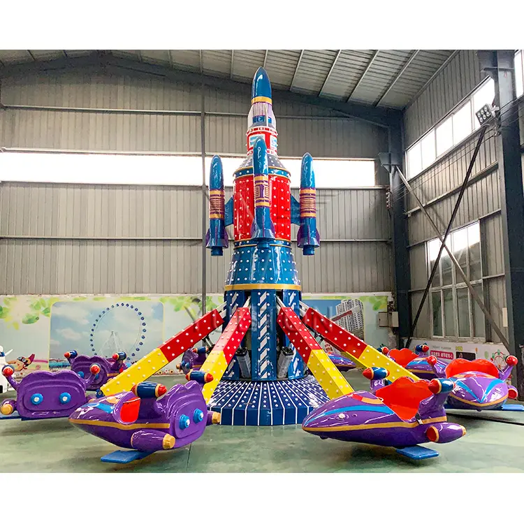 Enfants populaires monte le fabricant de parc d'attractions avion Mini hélicoptère auto-contrôle avion pour les centres commerciaux