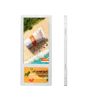 Pantalla dual de 18,5 "y 10,1" Android Actualización USB Software de servidor en la nube gratuito Pantalla LCD para elevador