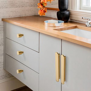 Luxury Gold Kitchen <strong>Cupboard</strong> Drawer <strong>Handles</strong> Knobs Black Wardrobe Pulls Polished <strong>Copper</strong> Brushed Solid Brass Cabinet <strong>Handles</strong> - Product Image 6