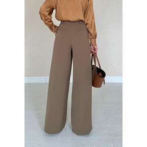 Moccah กางเกงขากว้างเอวสูงป้องกันริ้วรอย - Product Image 1