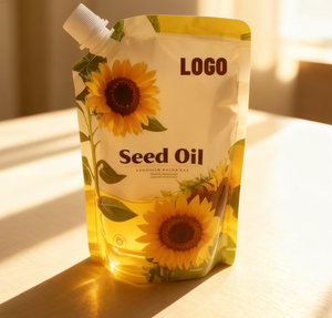 O malote flexível feito sob encomenda do reenchimento do óleo de palma 1L plástico Olive que empacota o saco levanta-se o malote do tubo para o óleo de cozinha OEM/ODM - Product Image 2