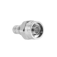 Connecteur mâle N Adaptateur à sertir mâle 1P Laiton Nickel DC IP67 Protection 50ohm TNC Nickel PCB RF LMR400 Câble Orientation droite