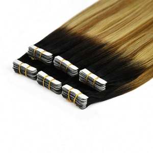 Wholesale Russian Tape in Hair Extensions 100% Human Hair Remy Keratin 9A-12A Grade No <b>Tangle</b> No Shedding - Product Image 1